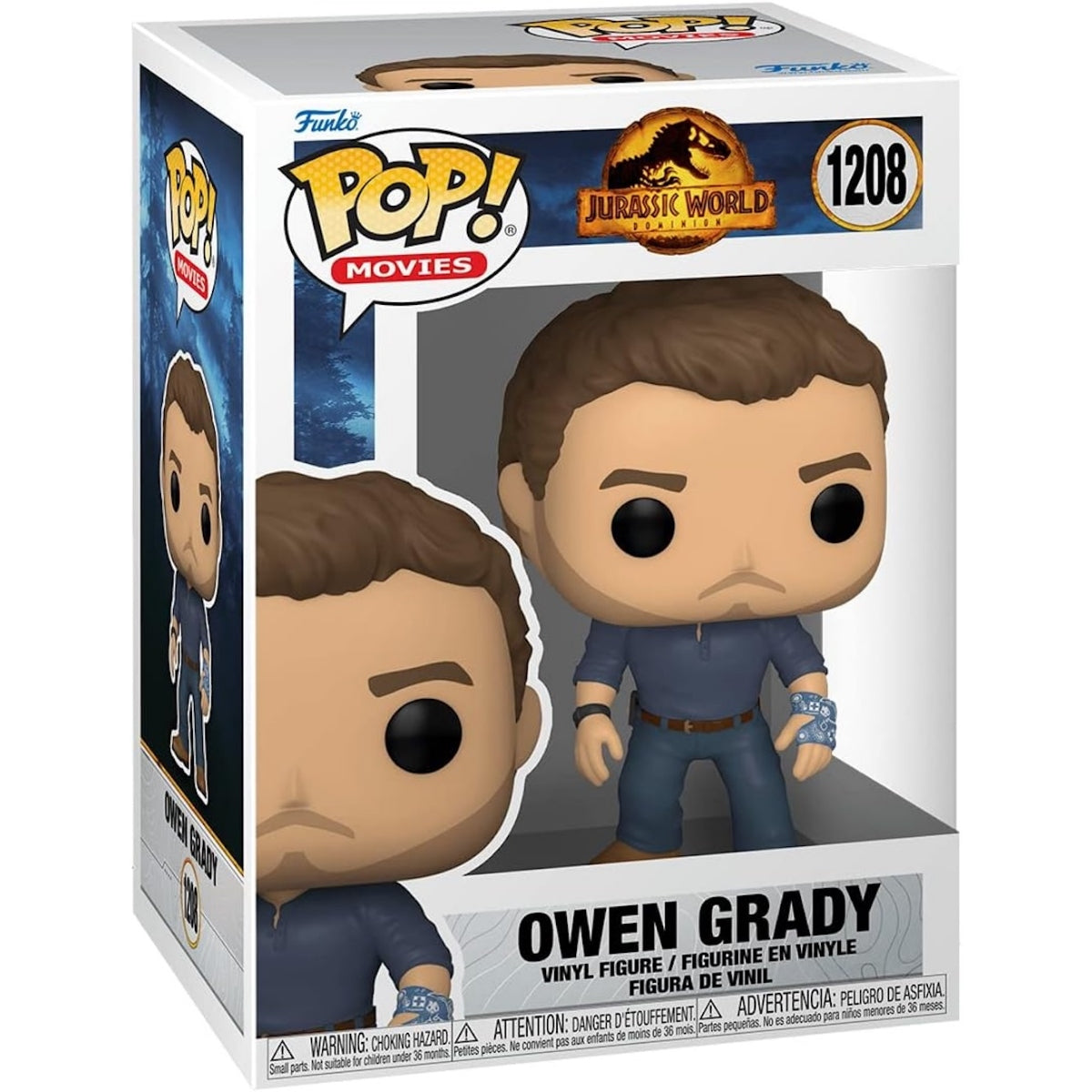 Funko Pop! Jurassic World Dominion Owen Grady #1208 Vinyl Figure