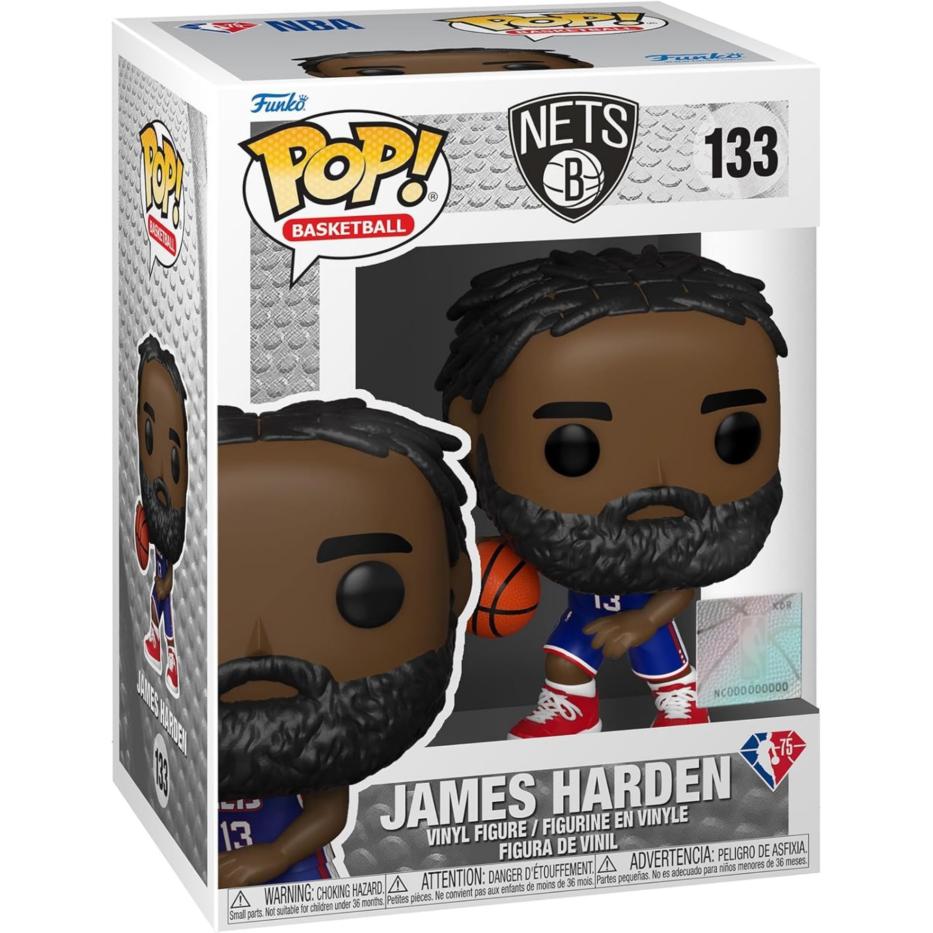 NBA Nets James Harden (City Edition 2021) Funko Pop! Vinyl Figure #133