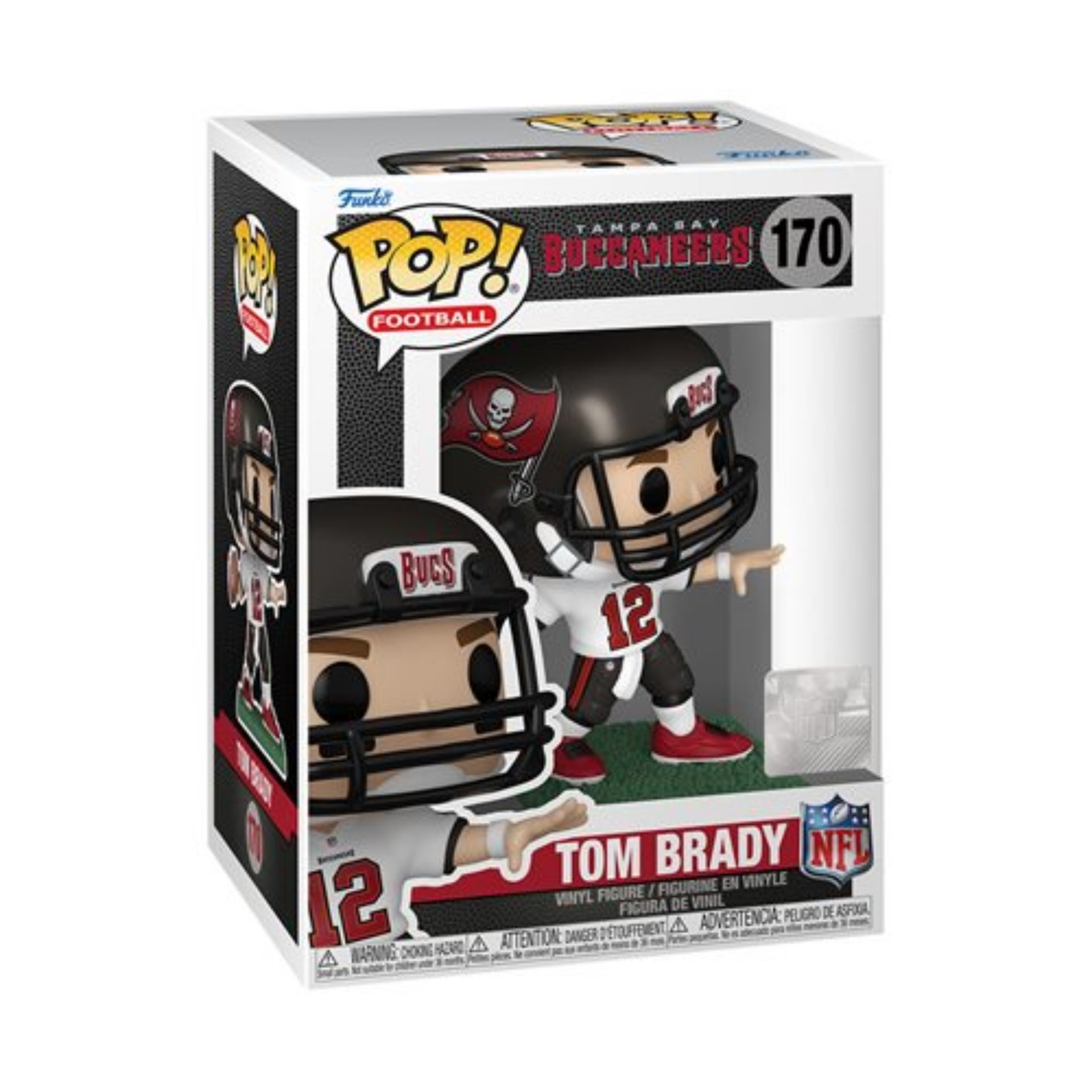 NFL Buccaneers Tom Brady (Away) Funko Pop! Vinyl Figure #170