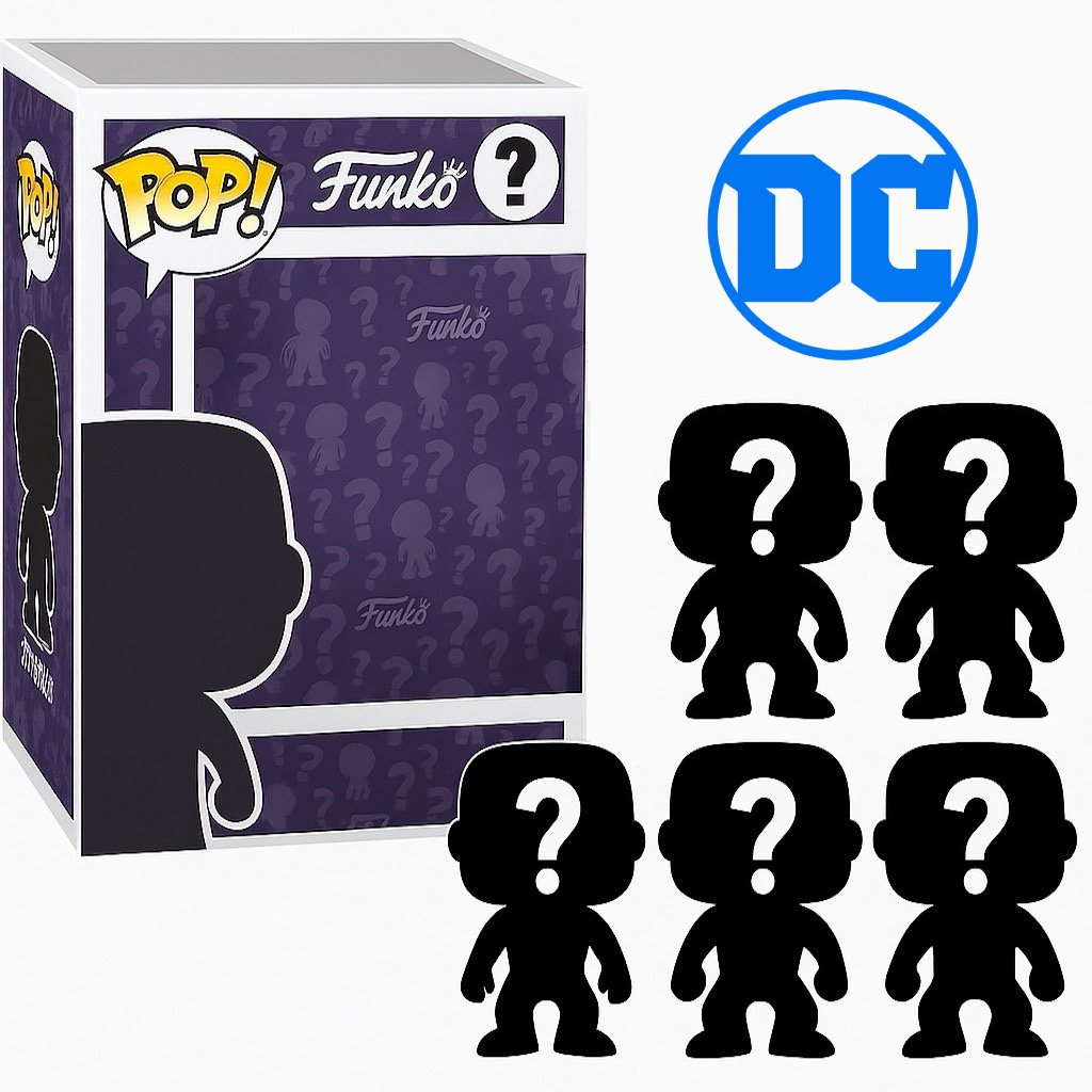 Set of 5 Surprise Mystery DC Comics Funko Pop! Randomly Selected