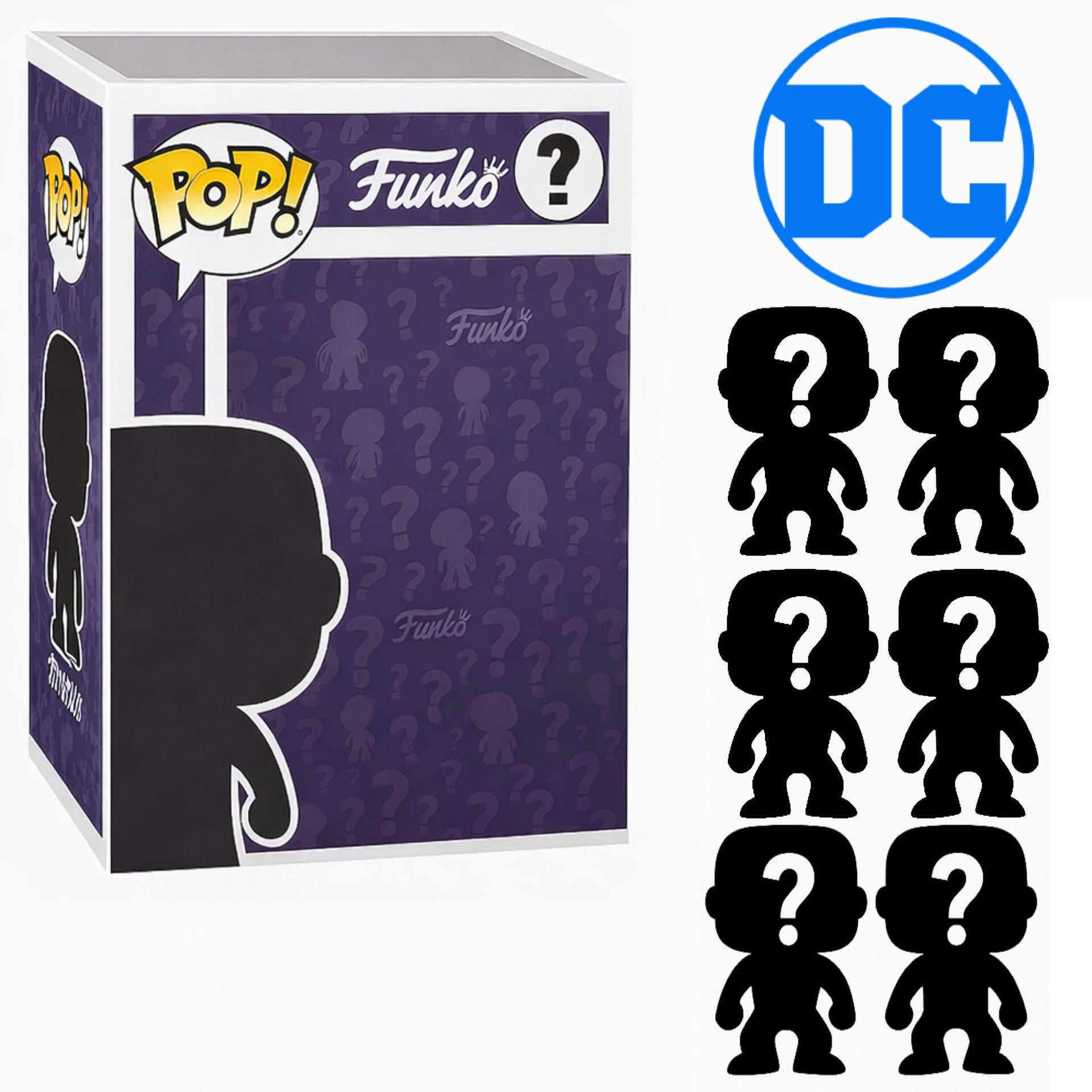 Set of 6 Surprise Mystery DC Comics Funko Pop! Randomly Selected