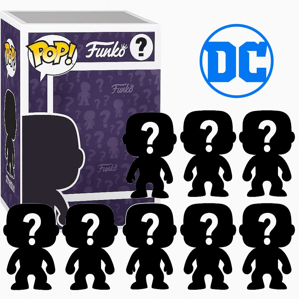 Pack of 8 Surprise Mystery DC Comics Funko Pop! Randomly Selected