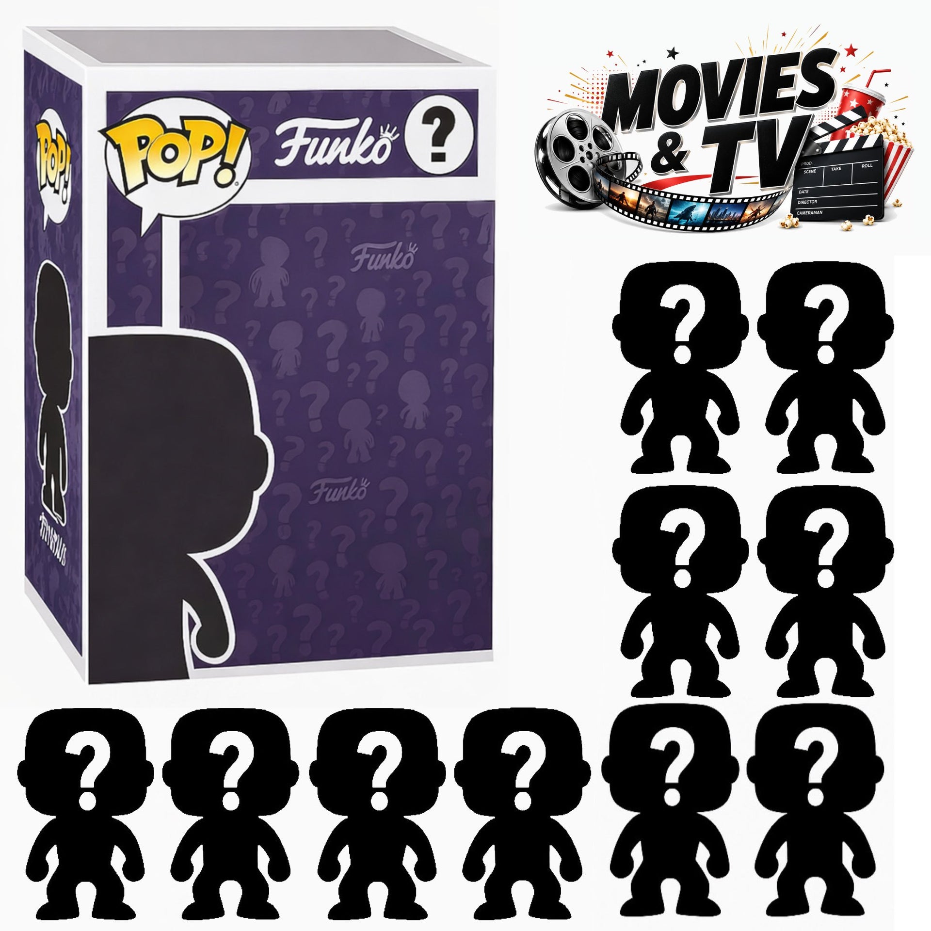 Pack of 10 Surprise Mystery Movies & TV Funko Pop! Randomly Selected