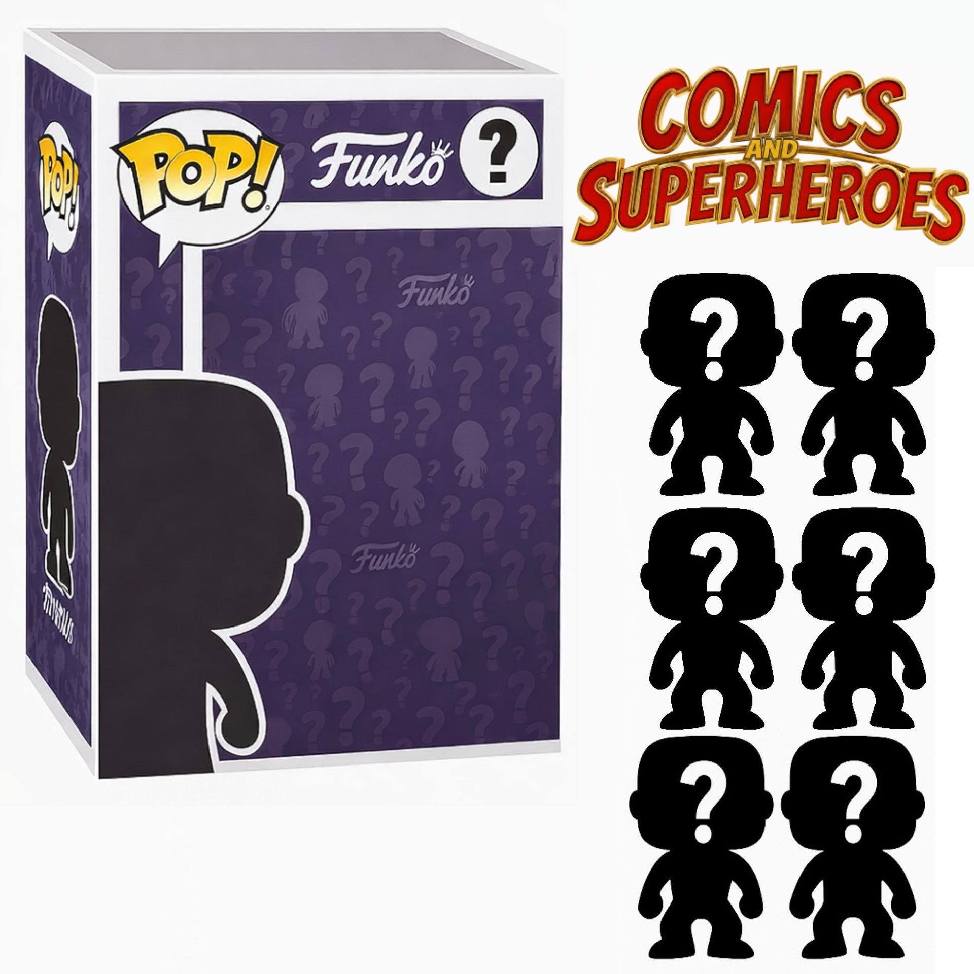 Set of 6 Surprise Mystery Comics & Superheroes Funko Pop! Randomly Selected