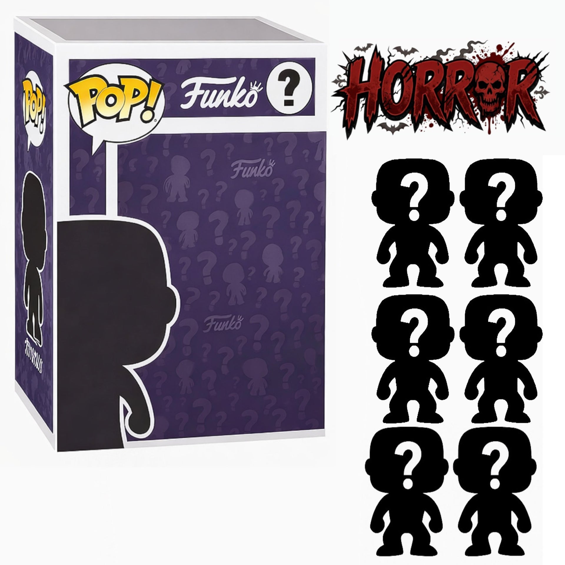 Set of 6 Surprise Mystery Horror Funko Pop! Randomly Selected