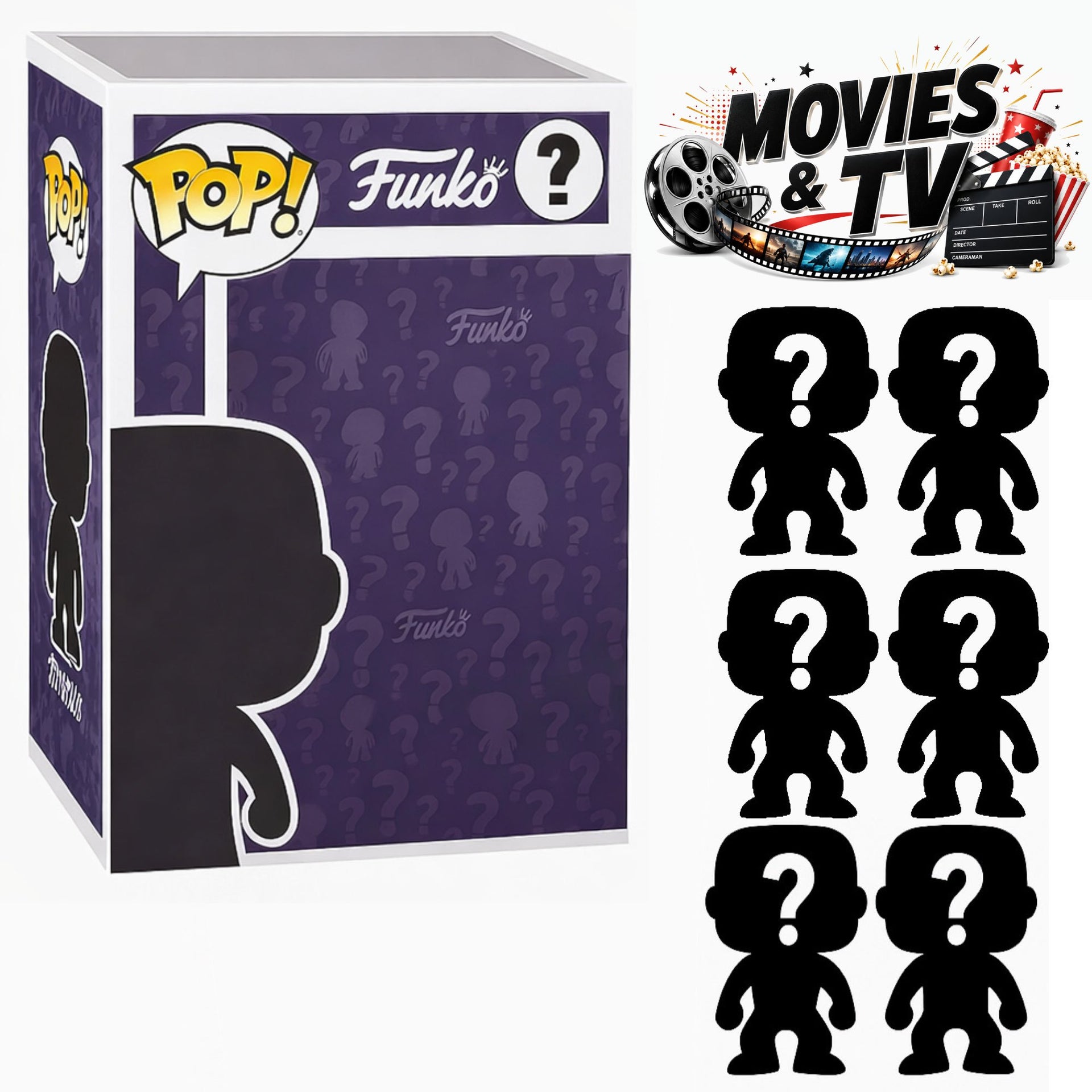 Set of 6 Surprise Mystery Movies & TV Funko Pop! Randomly Selected