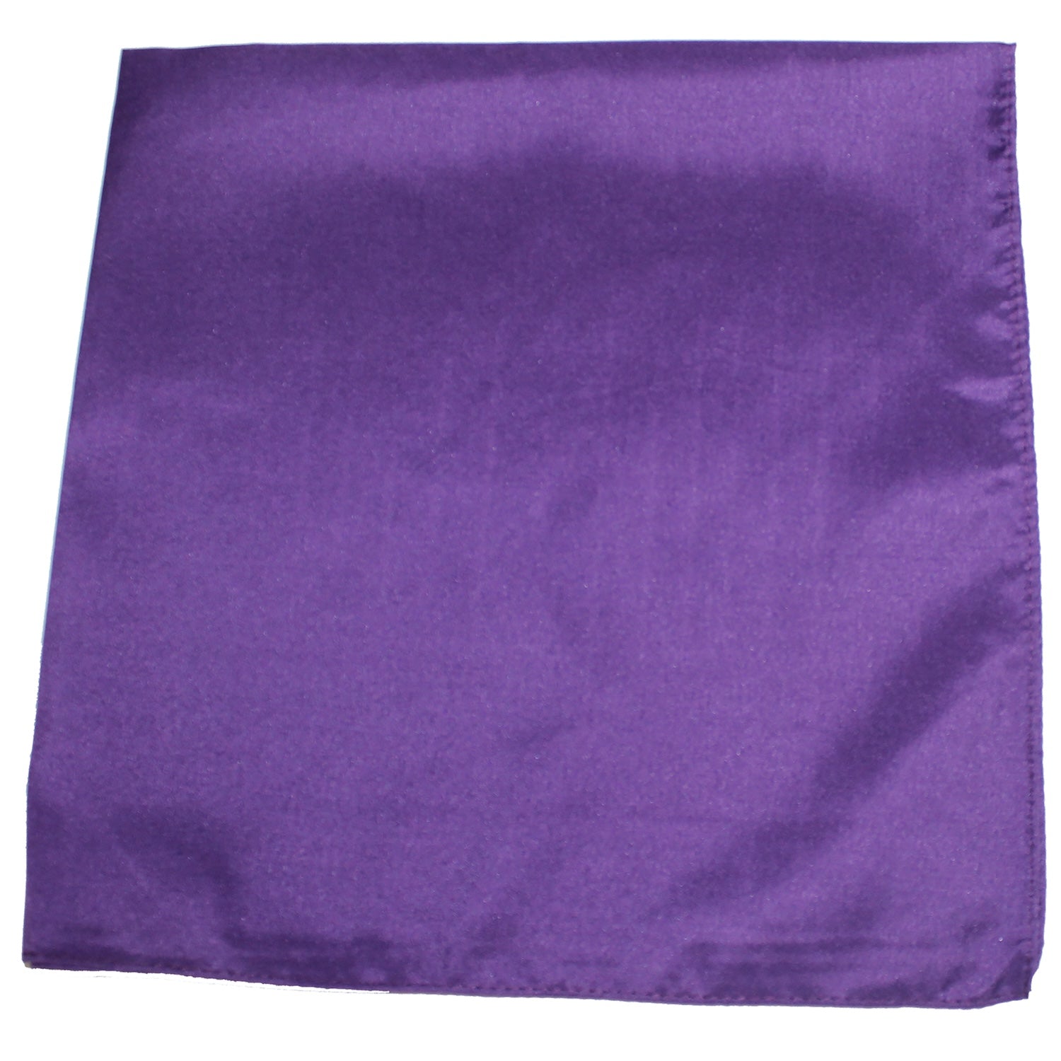 Pack of 6 XL Oversized Cotton Bandanas Solid Colors 27 Inches (Purple)