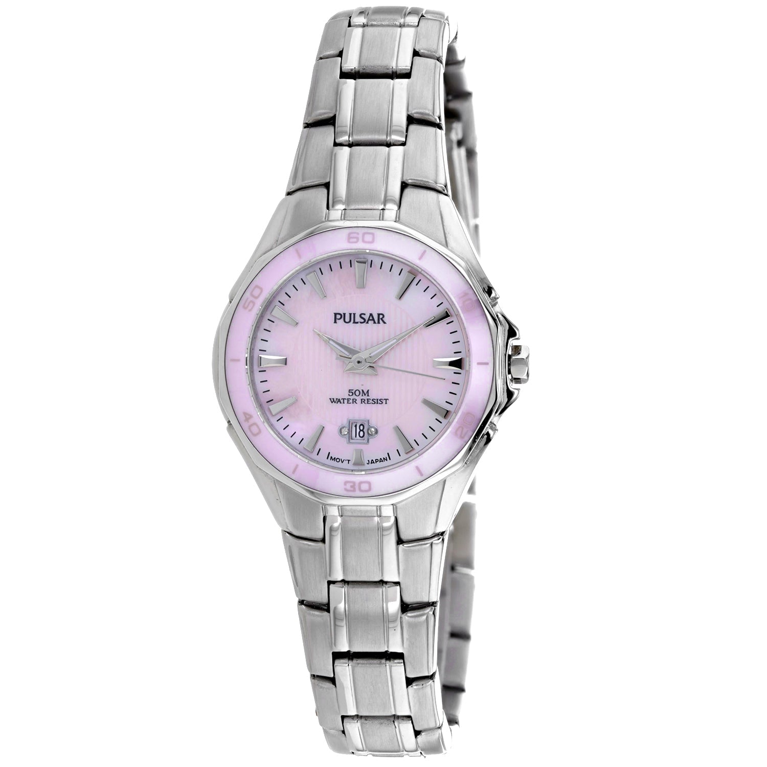 Pulsar Women's Classic Pink Dial Watch - PXT899