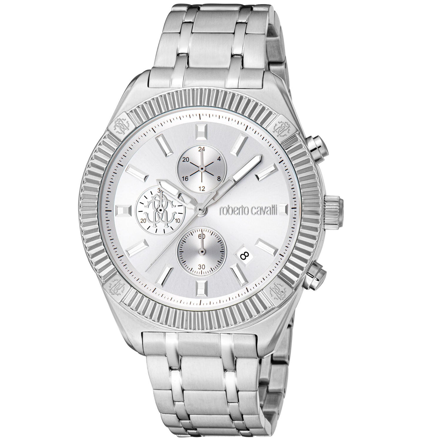 Roberto Cavalli Men's Classic Silver Dial Watch - RC5G011M0045