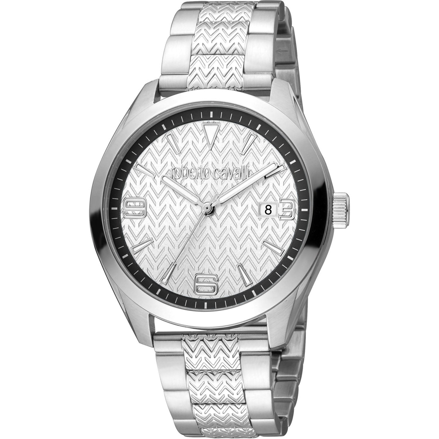 Roberto Cavalli Men's Classic Silver Dial Watch - RC5G048M0045