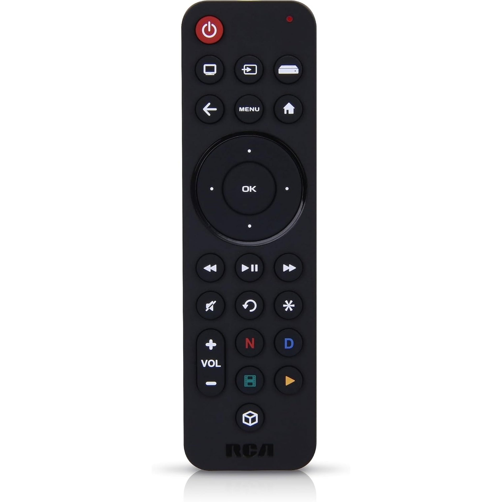 RCA RCR313BE Big Button Three Device Universal Remote Control Black - RCU703SPR-MI