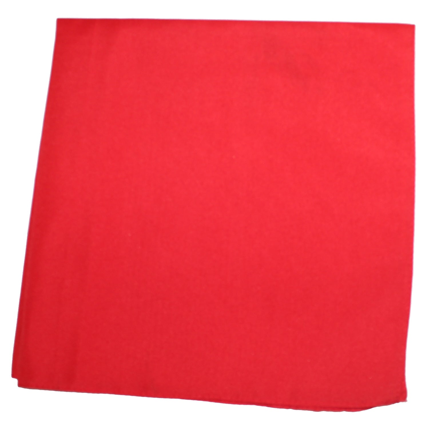 6 Pack Bandanas Cotton Solid Regular 22 inches Regular Size (Red)