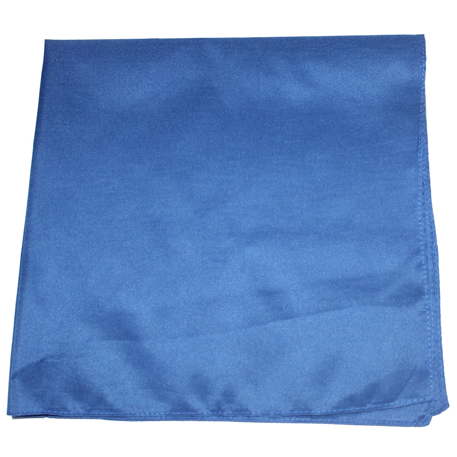 30 Pack Polyester Bandanas 22 Inch Regular Size Solid Colors (Royal Blue)