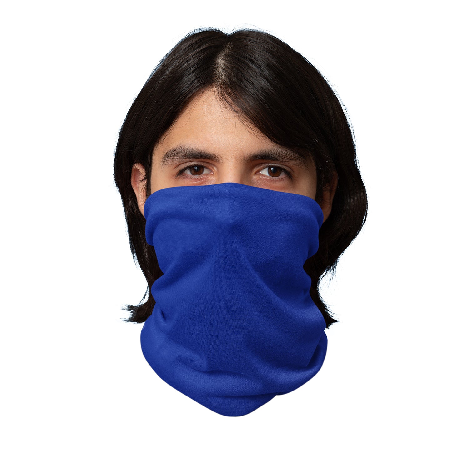 Pack of 6 Face Covering Neck Gaiter Breathable Scarf (Royal Blue)