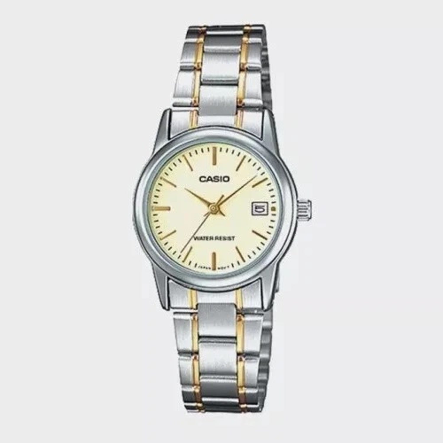 Casio WomenÕs Two-Tone Stainless Steel Watch with Champagne Dial - LTP-V002SG-9A
