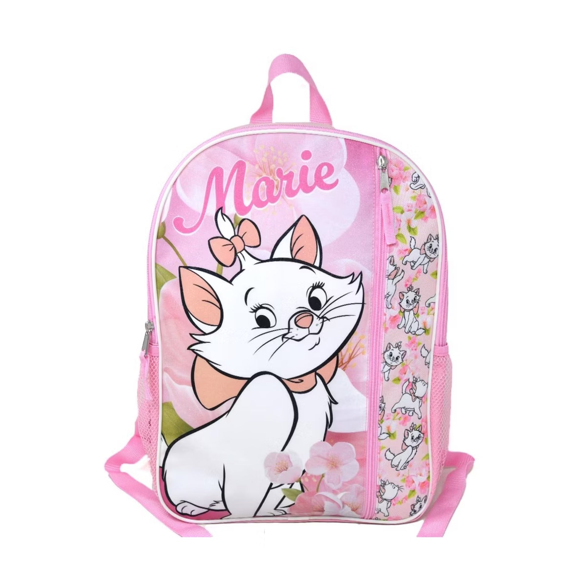 Disney Marie The Aristocats 16 Inch Pink Nylon School Backpack
