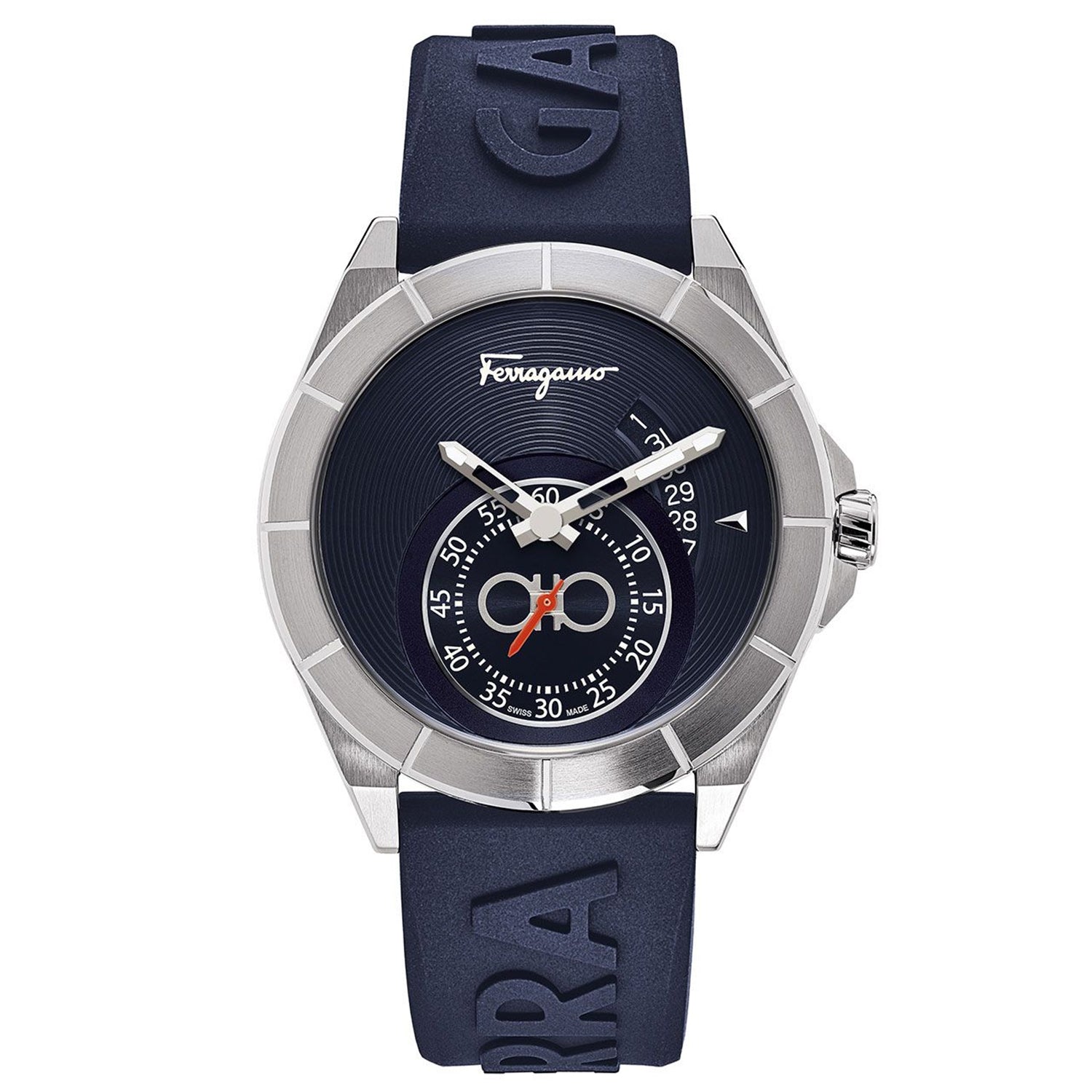 Salvatore Ferragamo Men's Gancini Slim Blue Dial Watch - SF1Y00219