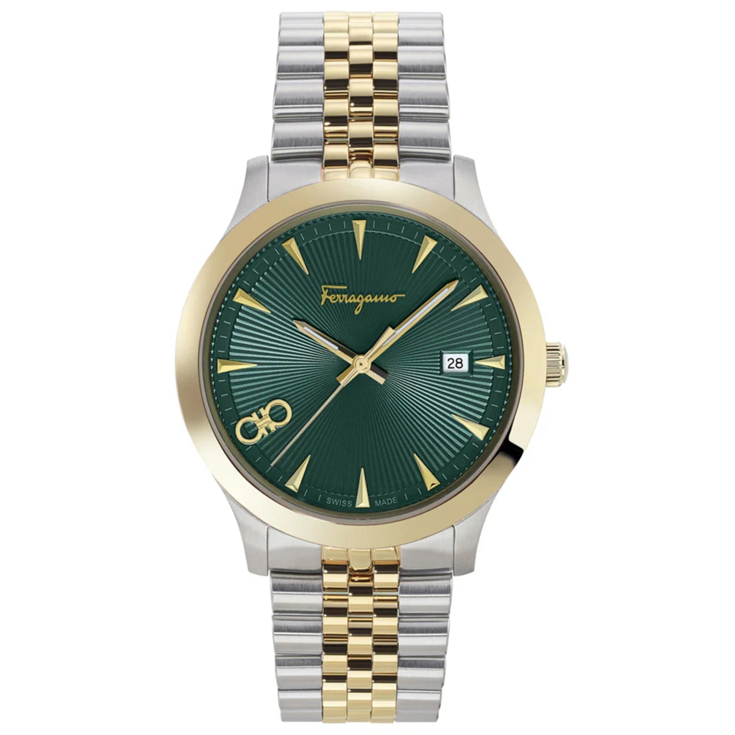 Salvatore Ferragamo Men's Duo Green Dial Watch - SFCV00219