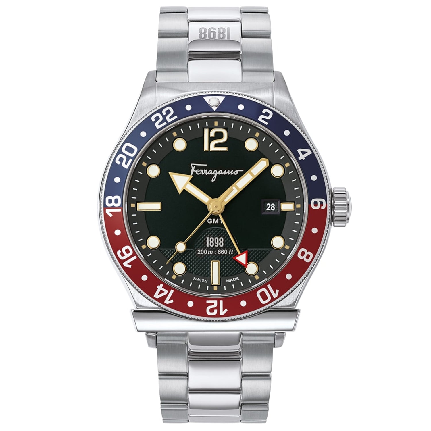 Salvatore Ferragamo Men's 1898 Sport Black Dial Watch - SFDU00419