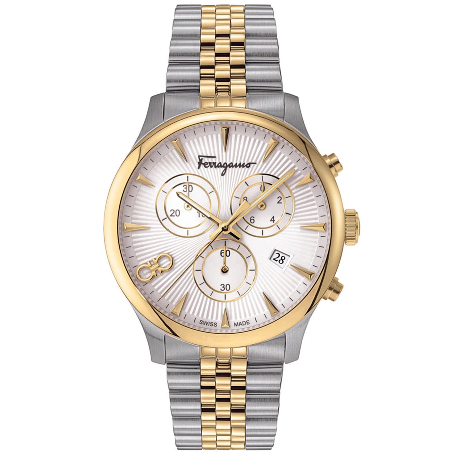 Salvatore Ferragamo Men's Duo Silver Dial Watch - SFEZ00220