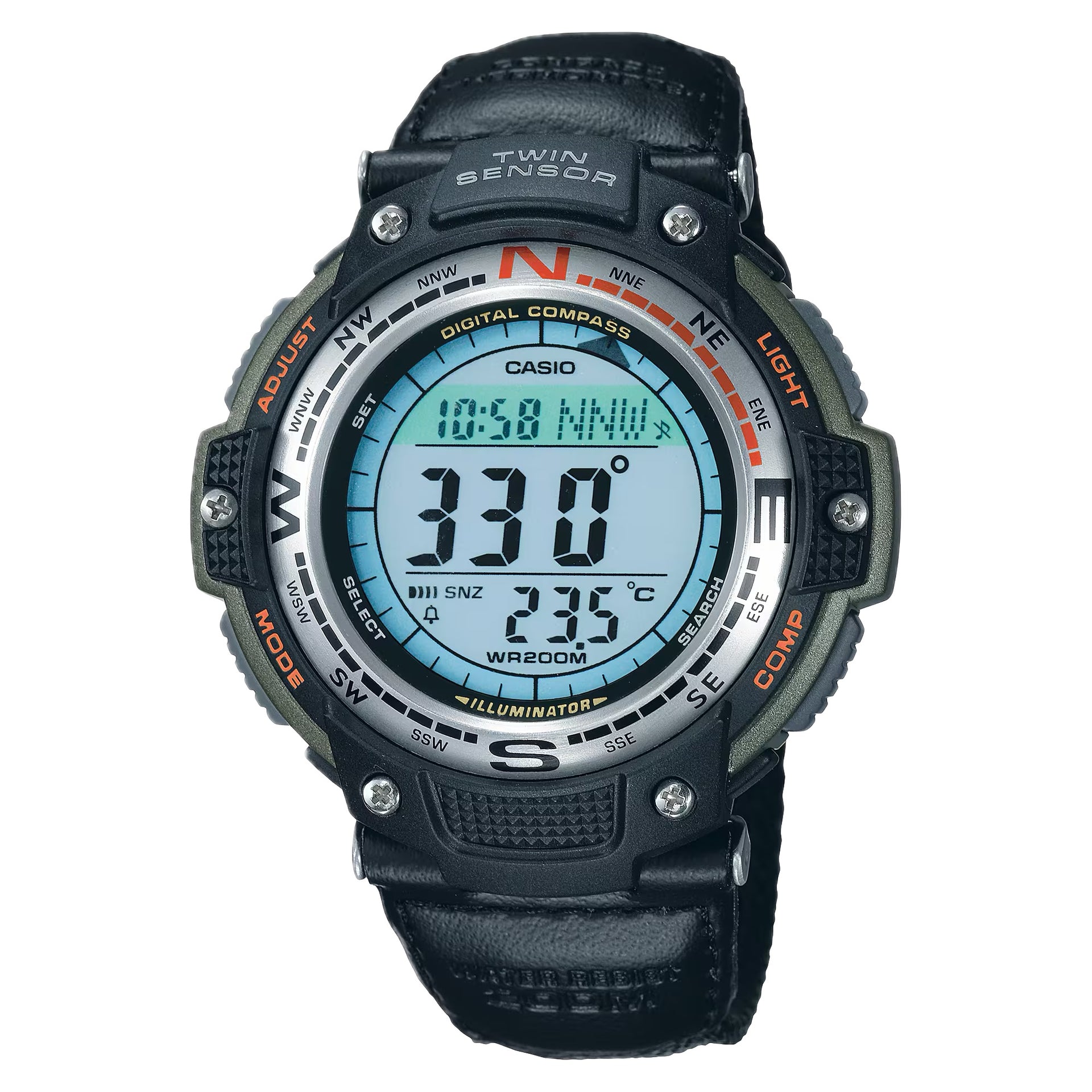 Casio Men's Outdoor Digital Compass Watch with Blue Dial - SGW-100B-3V