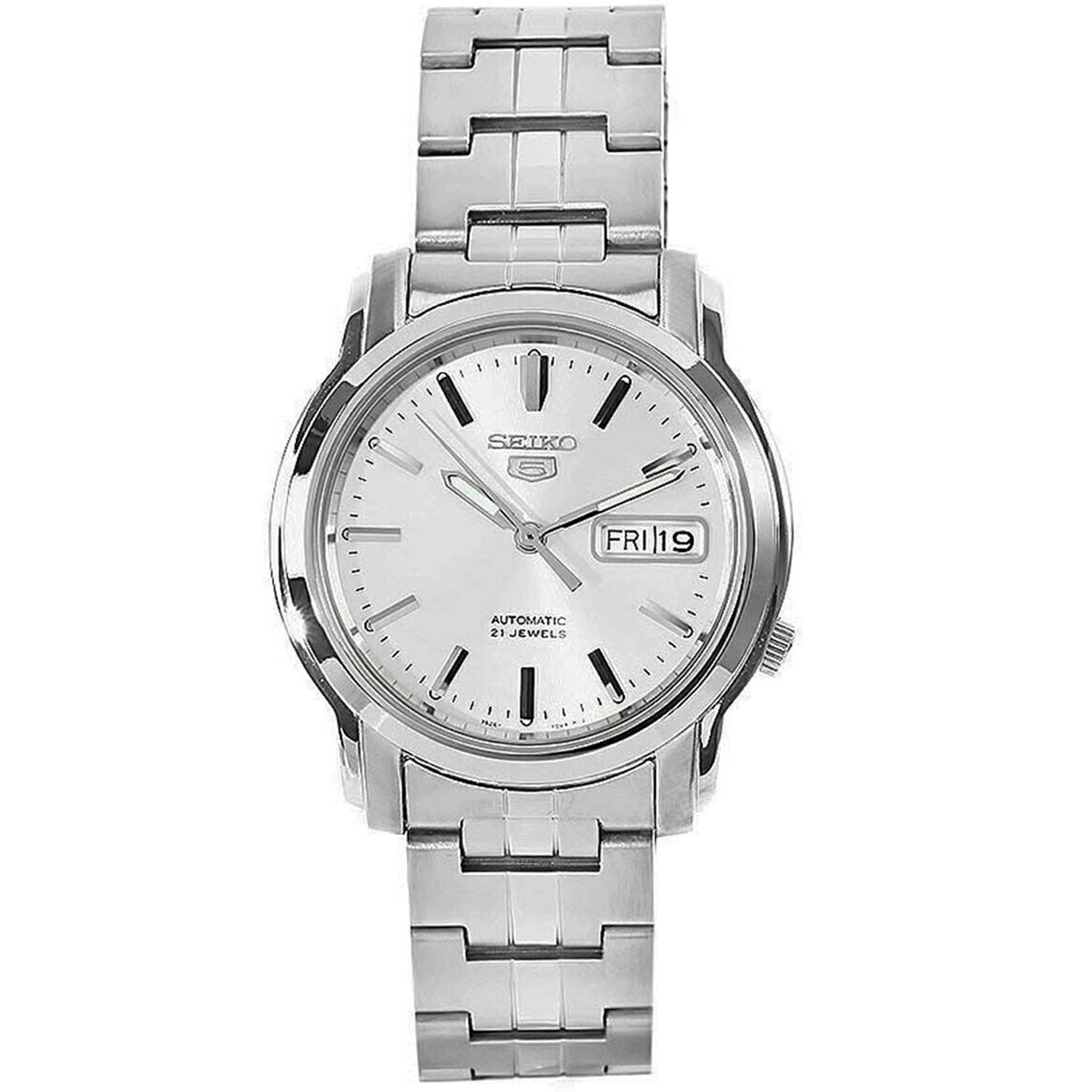 Seiko Men's 5 Silver Dial Watch - SNKK65K1
