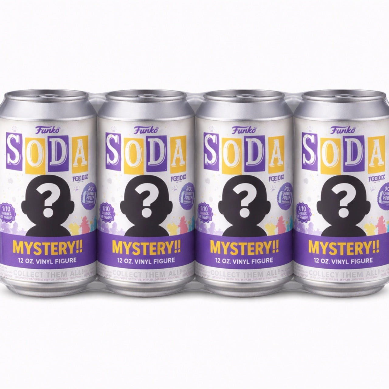 Pack of 4 Surprise Mystery Funko Soda Figure Randomly Selected