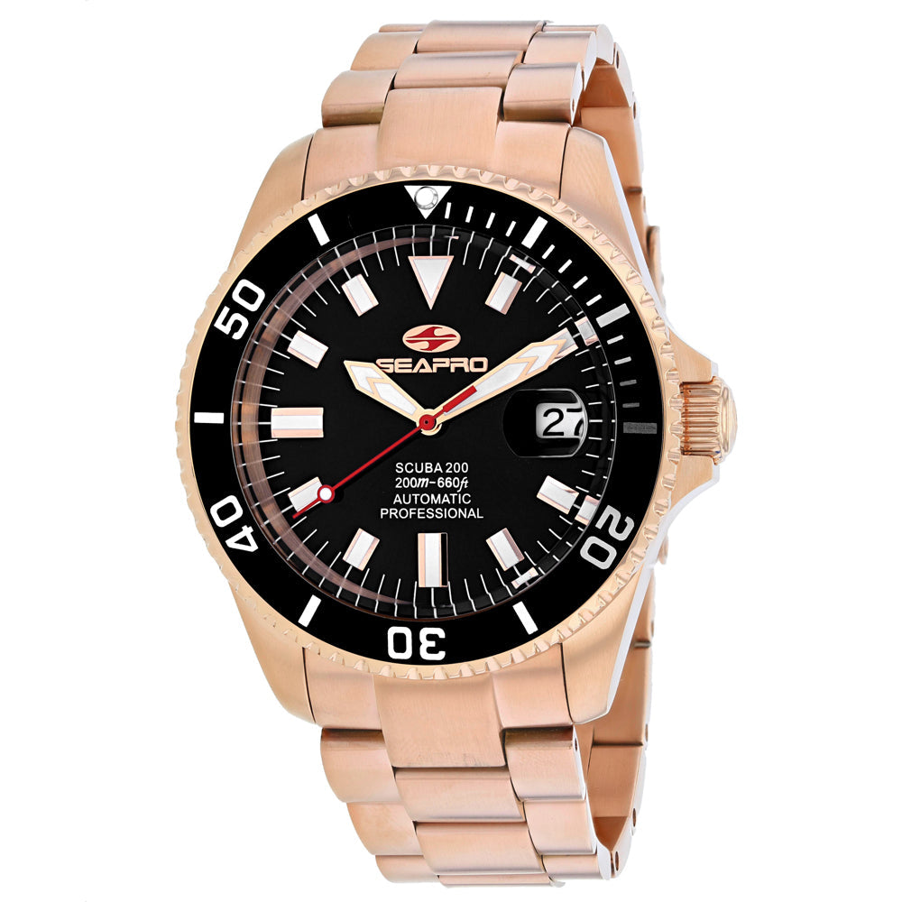 Seapro Men's Scuba 200 Black Dial Watch - SP4322