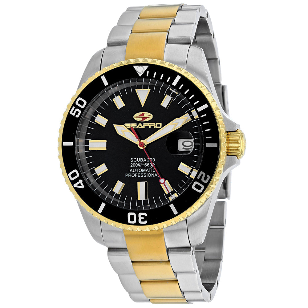 Seapro Men's Scuba 200 Black Dial Watch - SP4326