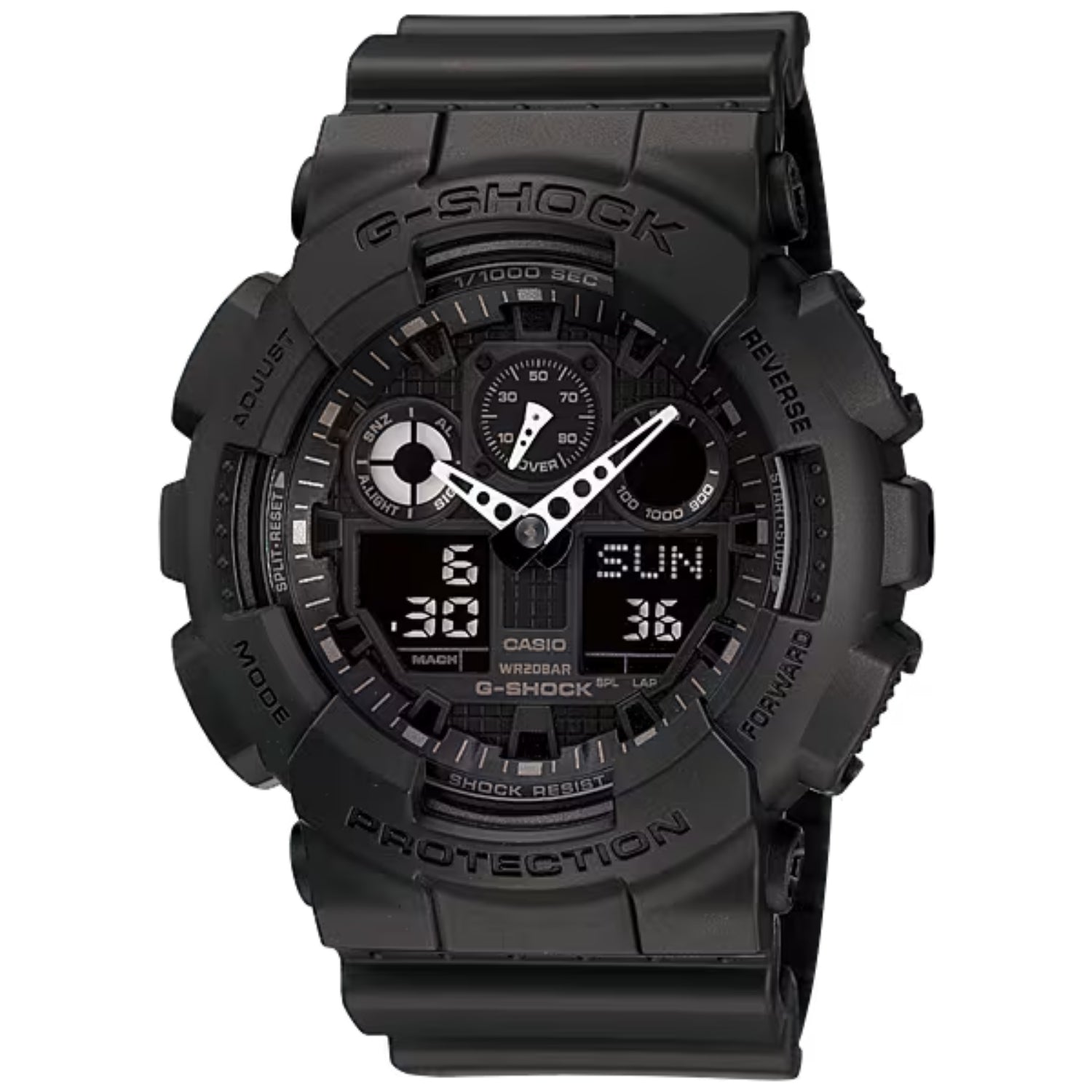 Casio G-Shock Analog Digital Watch with Magnetic Resistance and 200M Water Protection - GA-100-1A1