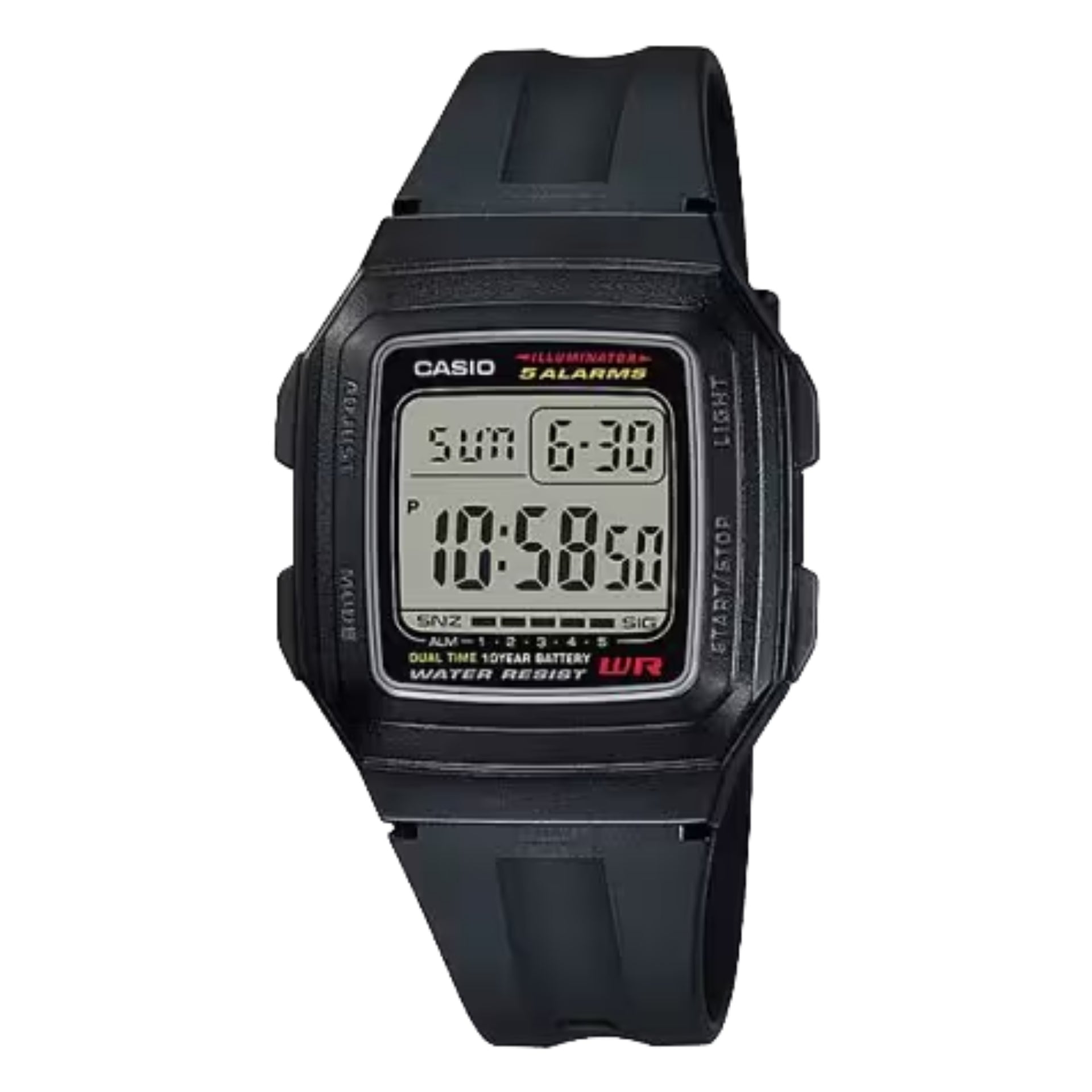 Casio Men’s Digital Watch with Black Dial - F-201WA-1AV