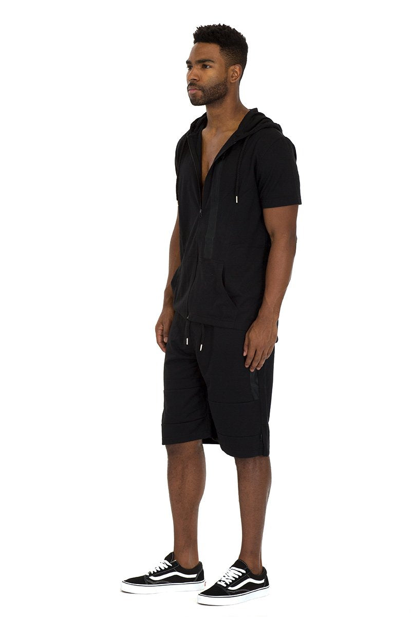 CAGE SHORT ATHLETIC SET- BLACK