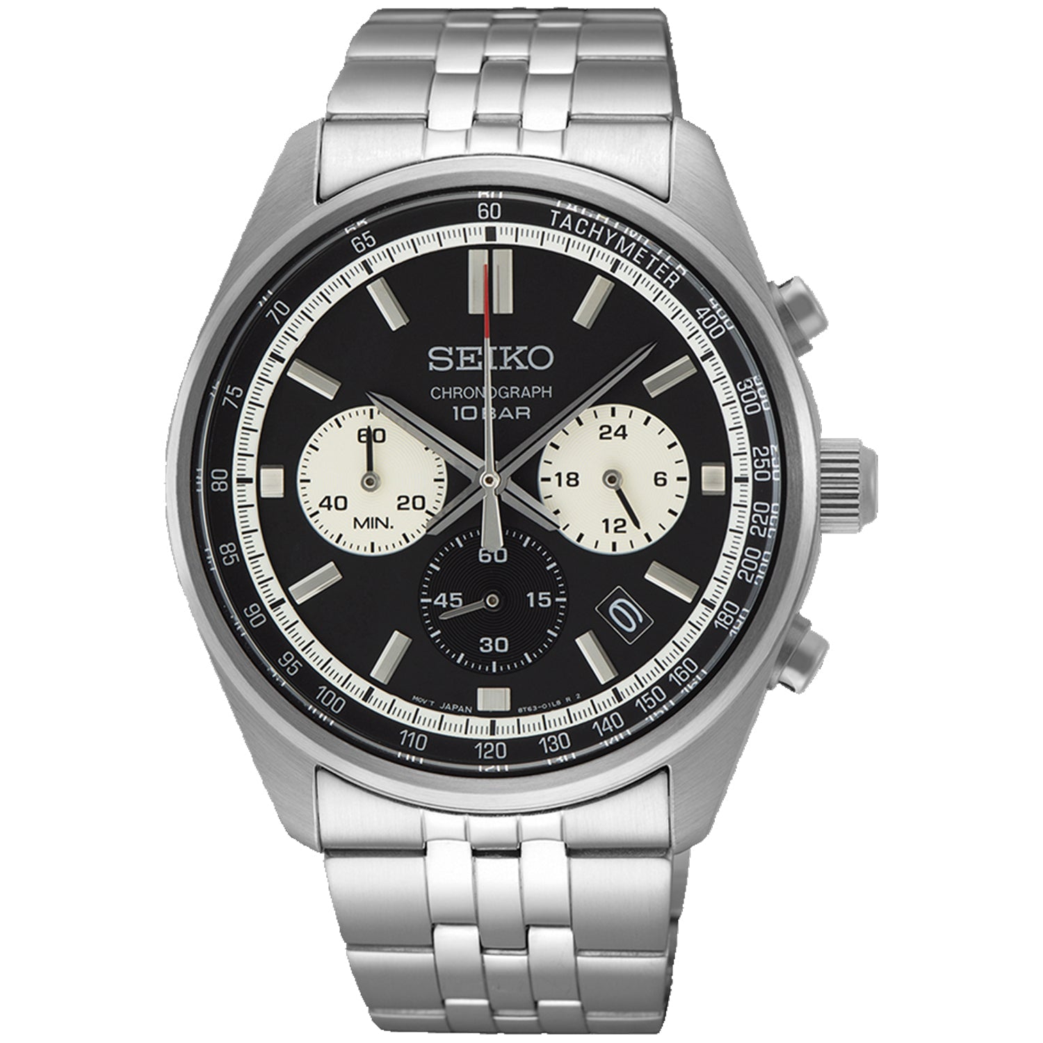 Seiko Men's Chronograph Black Dial Watch - SSB429P1