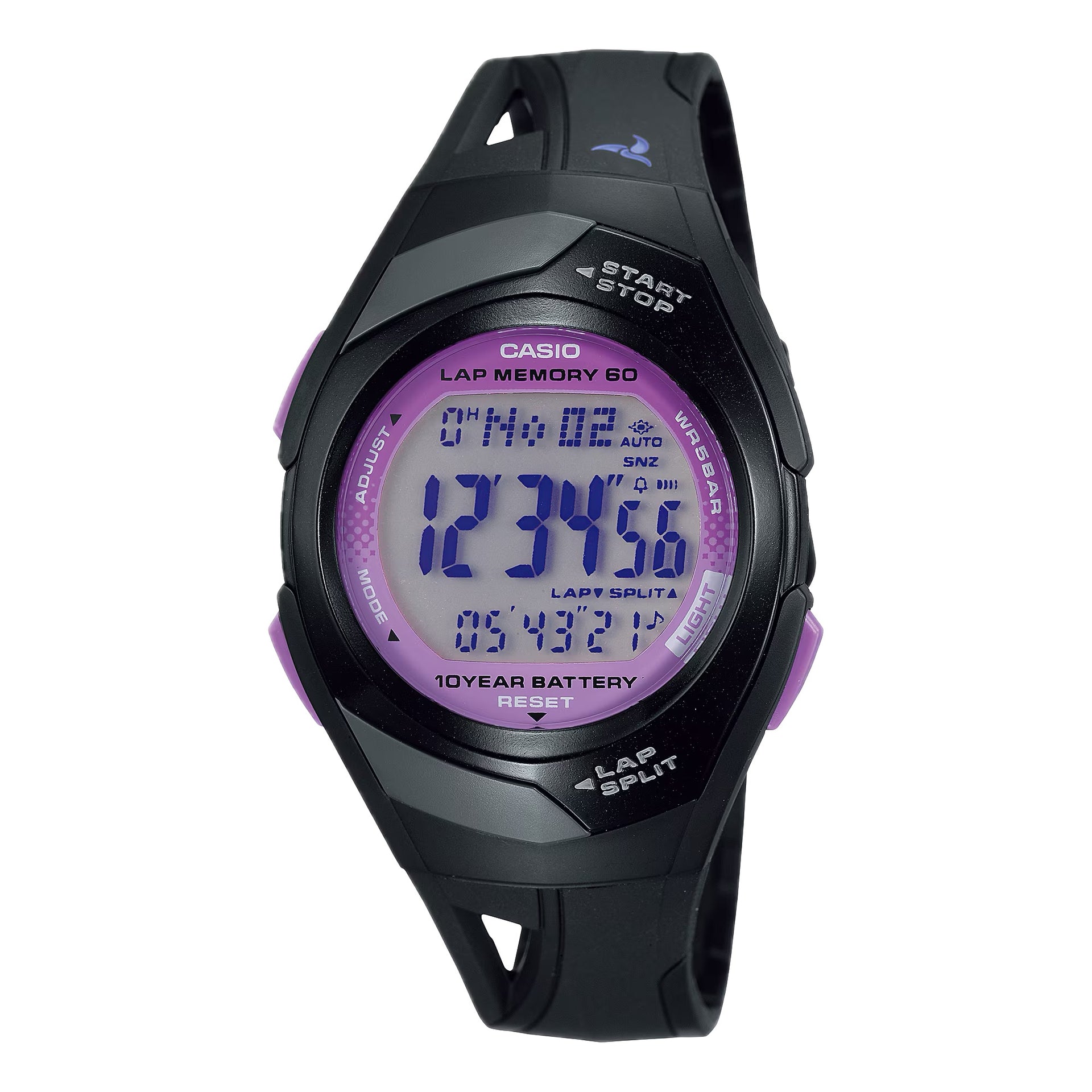 Casio Women's Running Digital Watch with Purple Dial - STR-300-1C