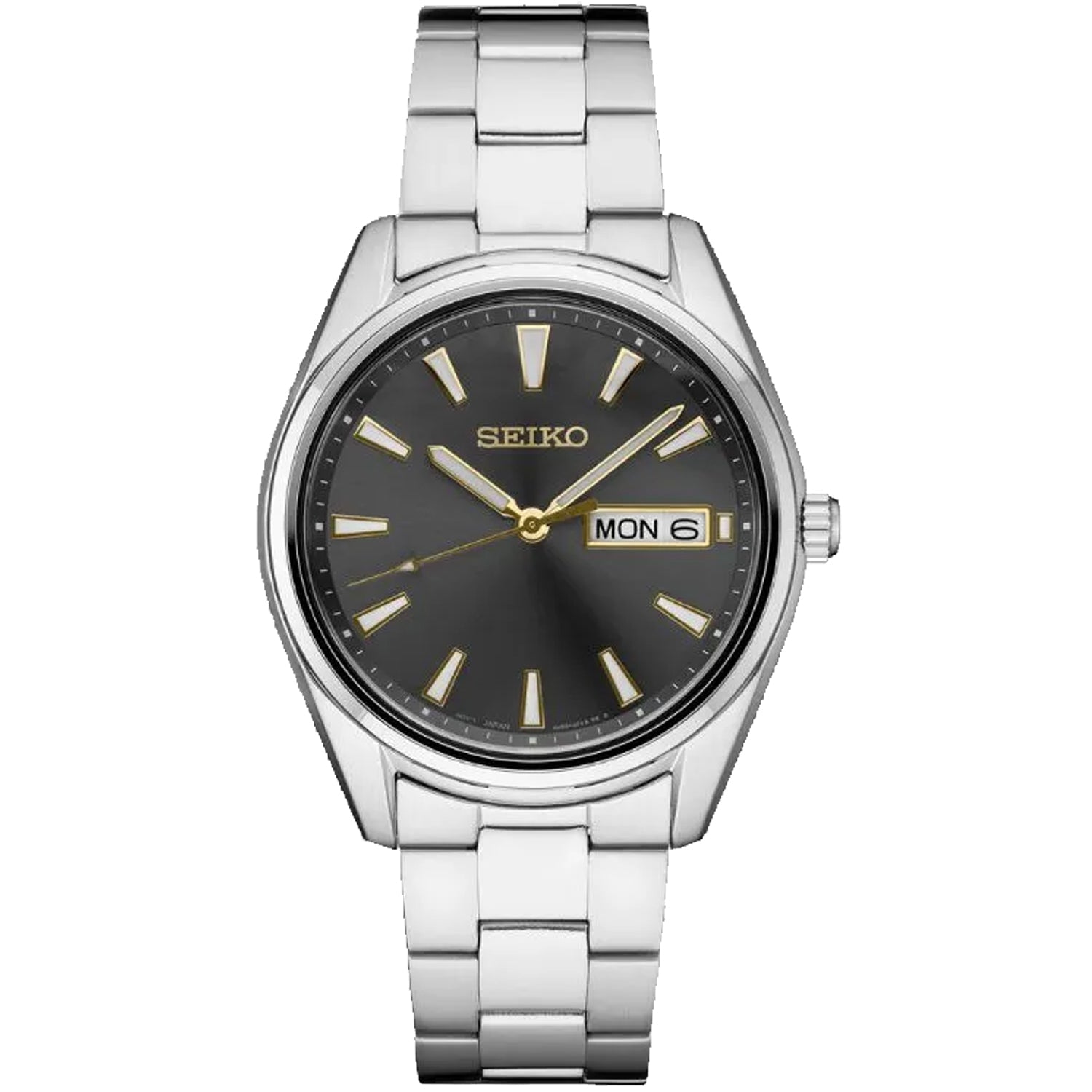 Seiko Men's Essentials Charcoal Dial Watch - SUR343