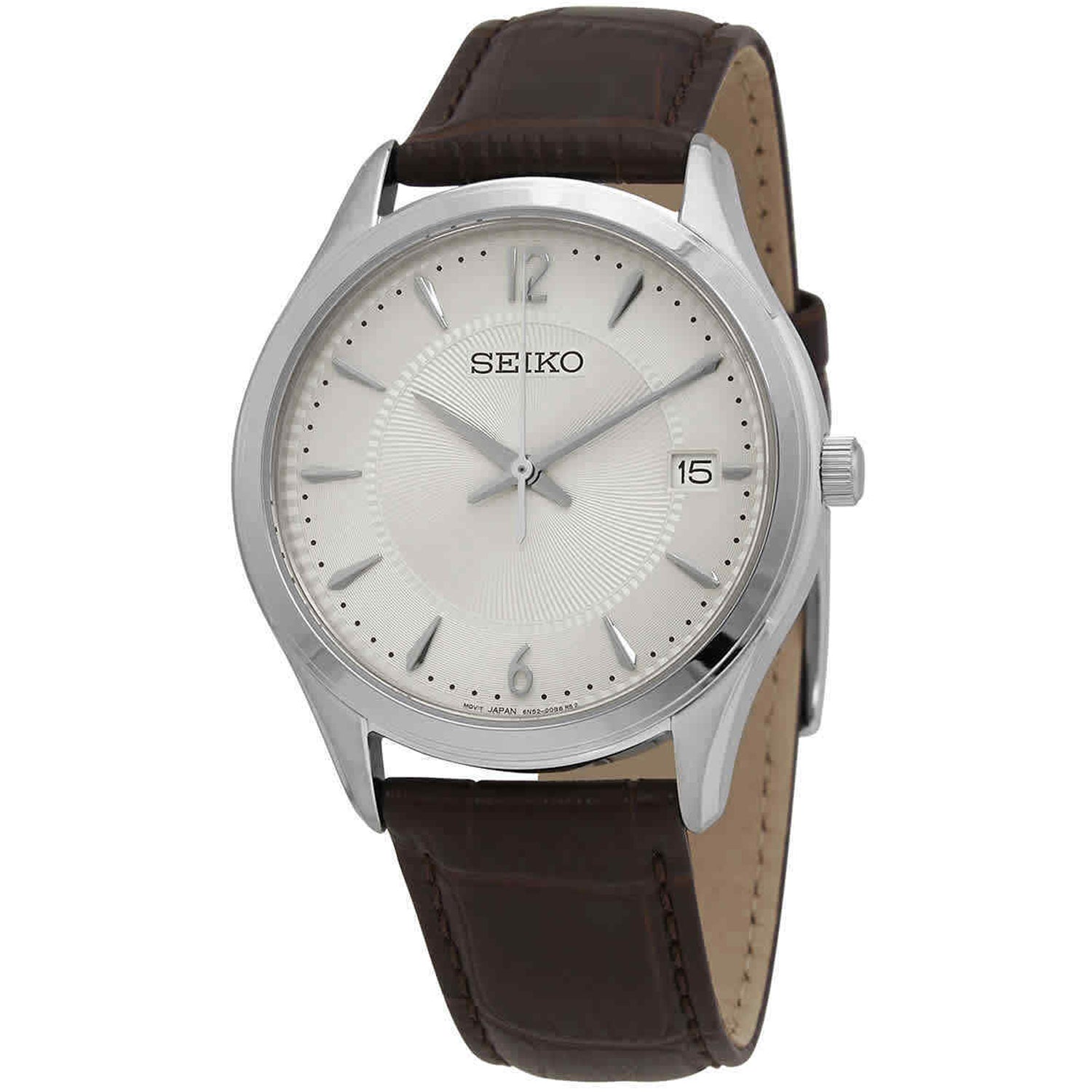 Seiko Men's Essentials White Dial Watch - SUR421