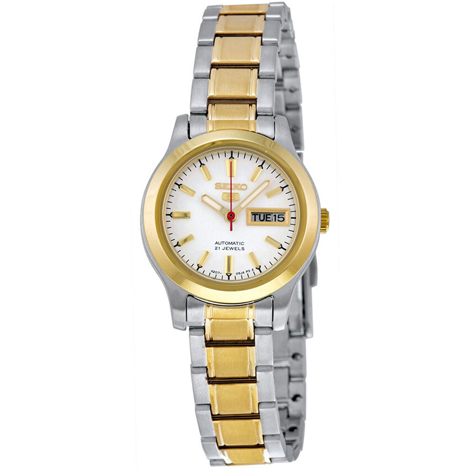 Seiko Women's Series 5 White Dial Watch - SYMD90