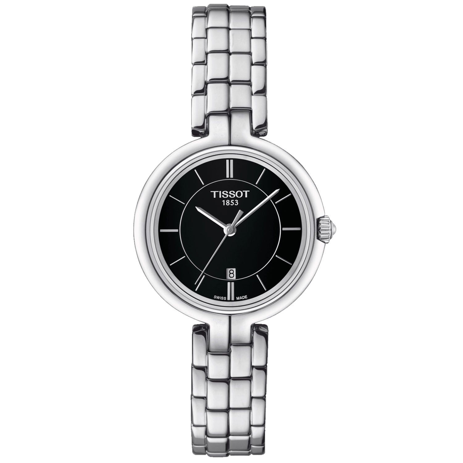 Tissot Women's Flamingo Black Dial Watch - T0942101105100