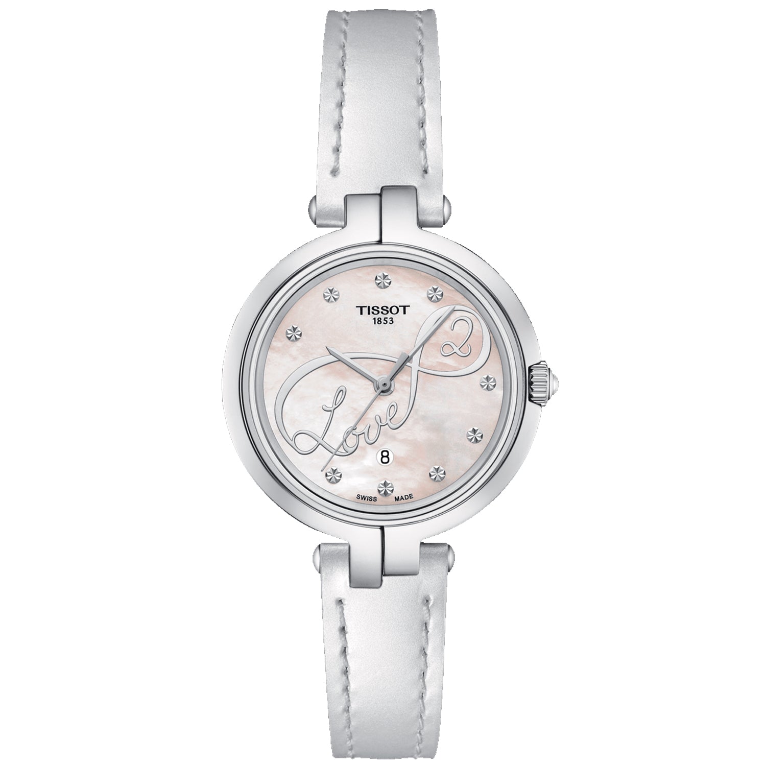 Tissot Women's T-Lady Flamingo White MOP Dial Watch - T0942101611101