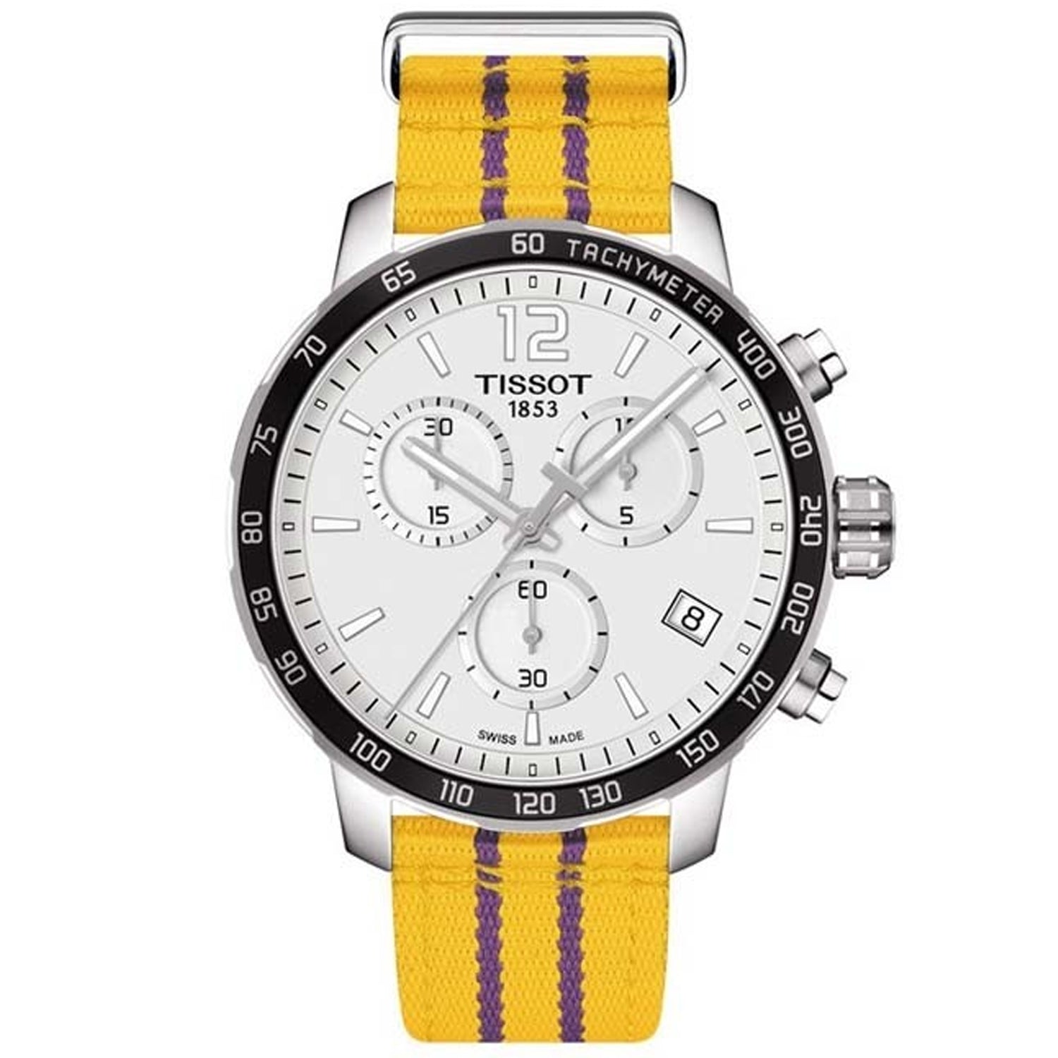 Tissot Men's Quickster LA Lakers NBA Special Edition Silver Dial Watch - T0954171703705