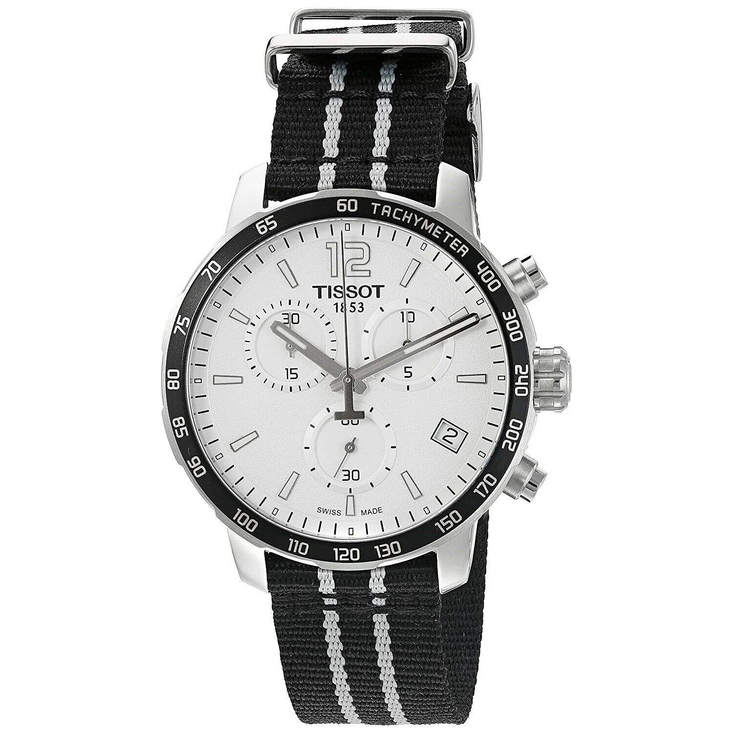 Tissot Men's Quickster Spurs NBA Special Edition Silver Dial Watch - T0954171703707