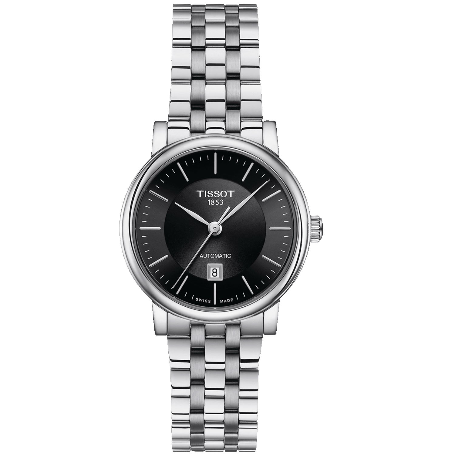 Tissot Women's Carson Premium Automatic Black Dial Watch - T1222071105100