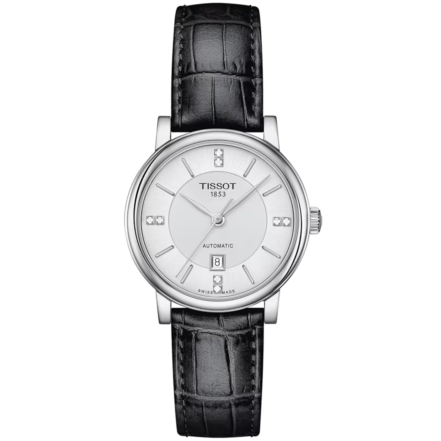 Tissot Women's Carson Premium Automatic Silver Dial Watch - T1222071603601