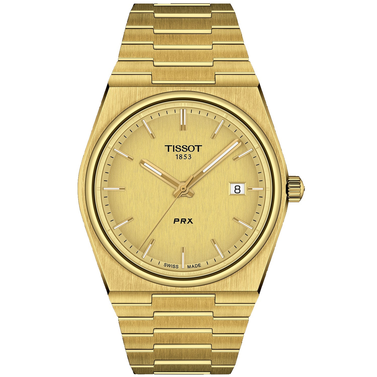 Tissot Men's PRX Gold Dial Watch - T1374103302100