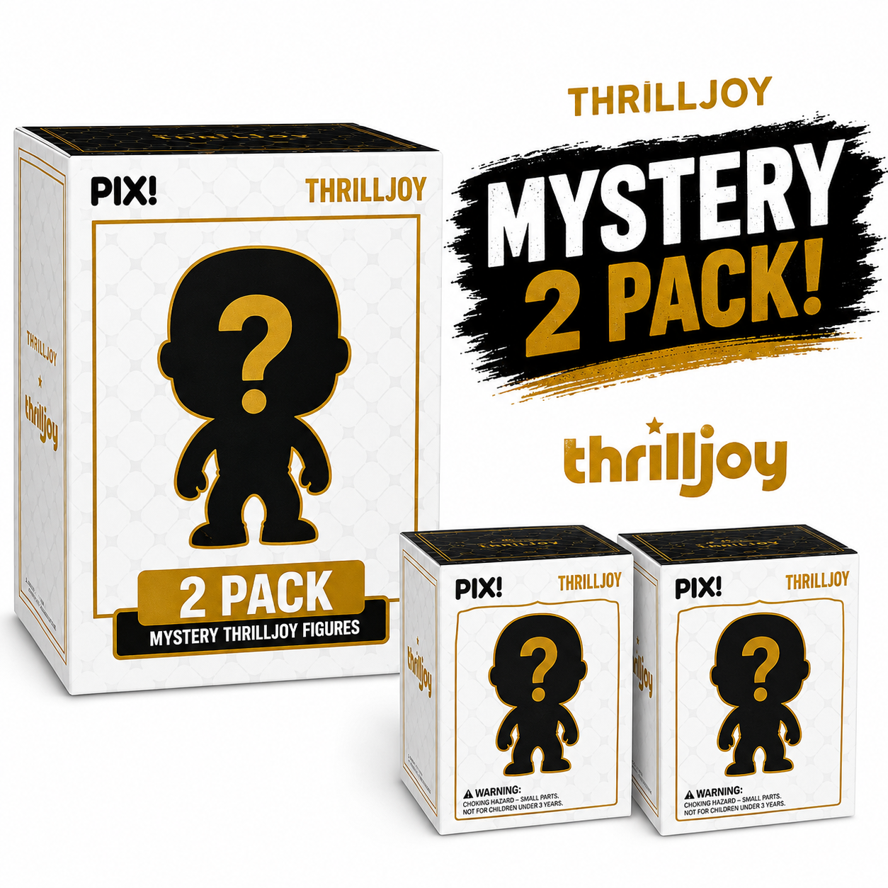 Set of 2 Random Assortment Thrilljoy PIXL 7-Inch Figures