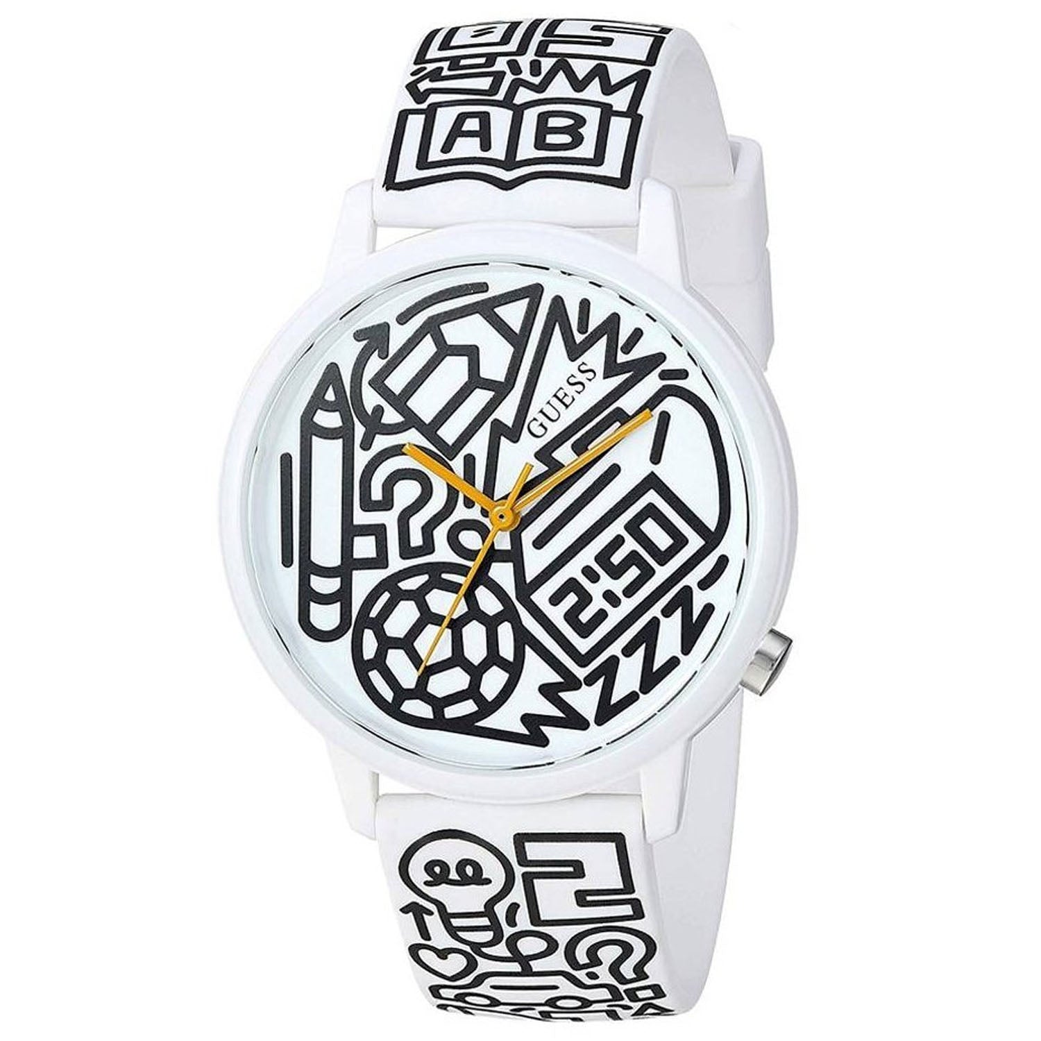 Guess Women's Classic White Dial Watch - V0023M9