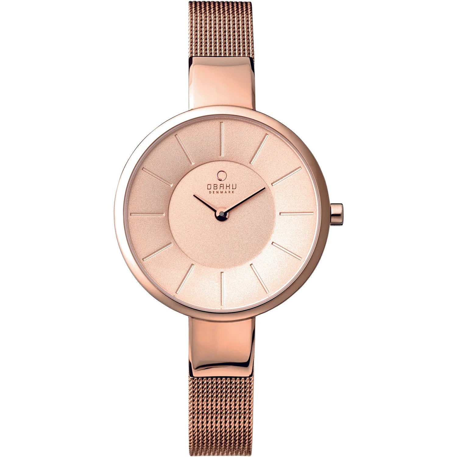 Obaku Women's Denmark Rose gold Dial Watch - V149LXVVMV