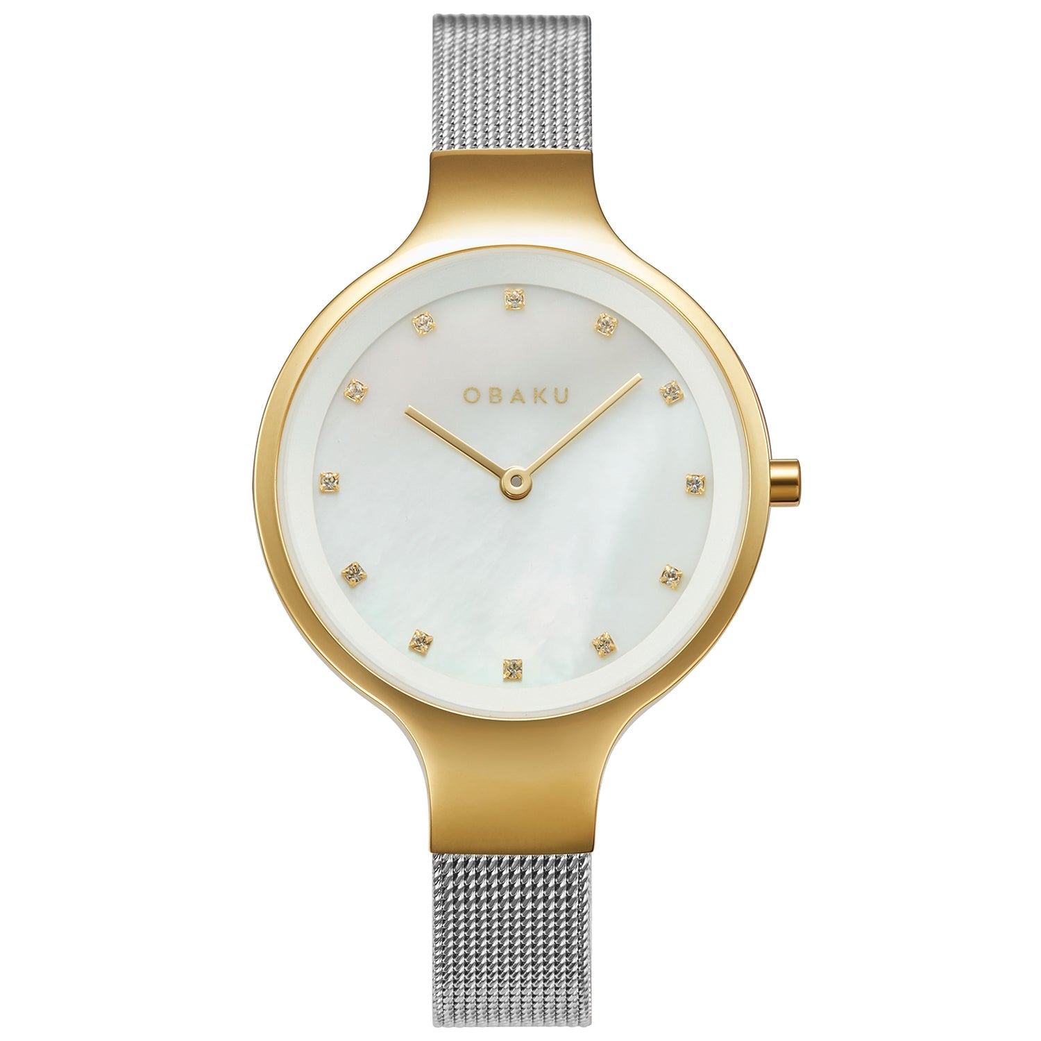 Obaku Women's Classic White Dial Watch - V173LXGWMC2