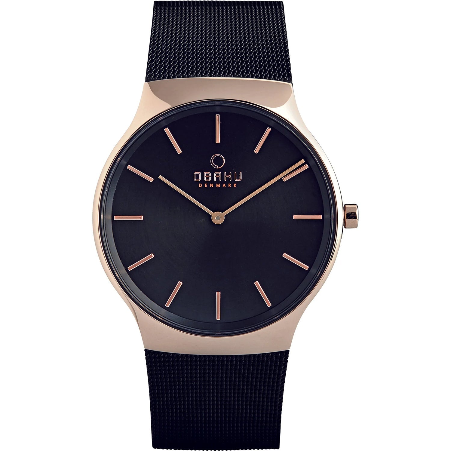 Obaku Men's Classic Black Dial Watch - V178GXVBMB