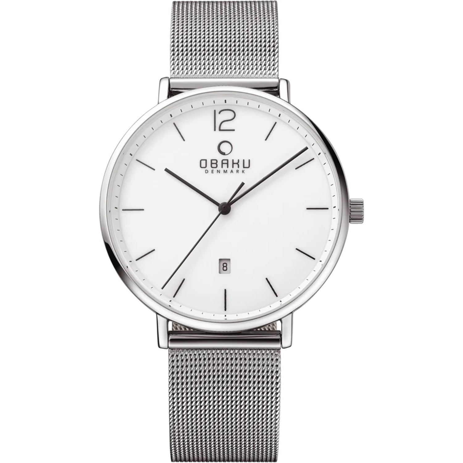 Obaku Men's Toft White Dial Watch - V181GDCWMC